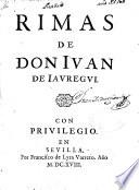 Rimas de Don Iuan de Iauregui
