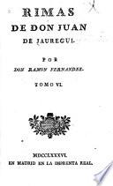 Rimas de don Juan de Jáuregui