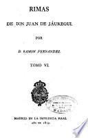 Rimas de Don Juan de Jáuregui