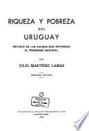 Riqueza y pobreza del Uruguay