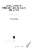 Rivista di diritto internazionale e comparato del lavoro