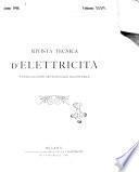 Rivista tecnica dell'elettricità pubblicazione settimanale illustrata