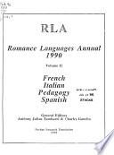 Romance Languages Annual