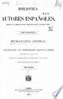 Romancero general o Colección de romances castellanos anteriores al siglo XVIII