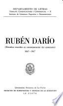 Rubén Darío; estudios reunidos en conmemoracíon del centenario, 1867-1967