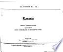 Rumania, Official Standard Names Approved by the United States Board on Geographic Names