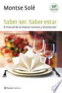 Saber ser. Saber estar