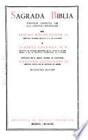 Sagrada Biblia, version directa de las lenguas originales