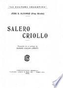 Salero criollo; precedido de un prólogo de Mariano Joaquin Lorente
