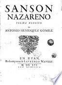 Sanson Nazareno. Poema heroico. Por Antonio Henriquez Gomez