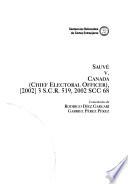 Sauvé v. Canada (Chief Electoral Officer), [2002] 3 S.C.R. 519, 2002 SCC 68