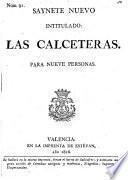 Saynete nuevo intitulado : Las Calceteras (etc.)