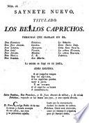 Saynete nuevo, titulado: Los bellos caprichos