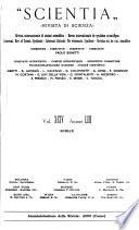 Scientia, rivista di scienza