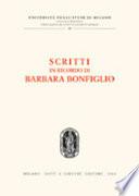 Scritti in ricordo di Barbara Bonfiglio