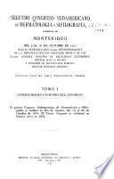 Segundo Congreso sudamericano de dermatología y sifilografía celebrado en Montevideo del 9 al 16 de octubre de 1921 ...