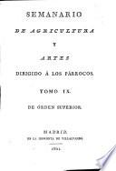 Semanario de agricultura y artes
