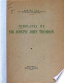 Semblanza de Sir Joseph John Thomson