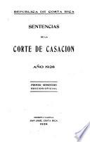 Sentencias de la Corte de Casación