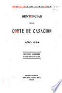 Sentencias de la Corte de Casación