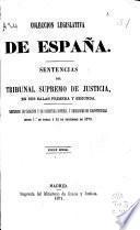 Sentencias del tribunal supremo de justicia en sus salas primera y segunda