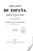 Sentencias del Tribunal supremo de justicia