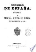 Sentencias del Tribunal Supremo de justicia