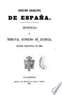 Sentencias del Tribunal supremo de justicia