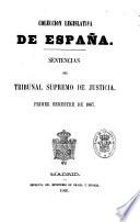 Sentencias del Tribunal supremo de justicia
