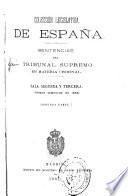 Sentencias del Tribunal Supremo en materia criminal