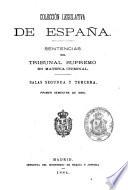 Sentencias del Tribunal Supremo en materia criminal