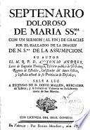 Septenario doloroso de Maria Sma