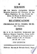 Sermon de la beata Catalina Tomas