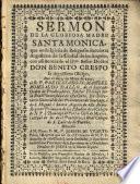 Sermon de la gloriosa madre Santa Monica, etc