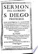Sermon del glorioso S. Diego
