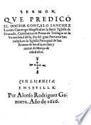 Sermon que predicó el doctor Gonçalo Sanchez Luzero ... dia del gran Patriarca San Ioseph, en la Yglesia Paroquial de San Roman de Seuilla, en diez y nueue de março de 1616 años
