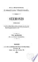 Sermones de la Bienaventurada e Inmaculada Virgen María