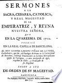 Sermones ... en la quaresma de 1712