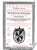 Sermones para las festividades de Cristo Nuestro Señor y Rosario de la Santísima Virgen