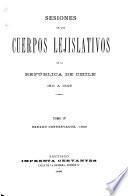 Sesiones de los cuerpos lejislativos de la República de Chile, 1811-1845