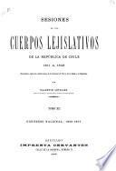 Sesiones de los cuerpos lejislativos de la República de Chile, 1811-1845