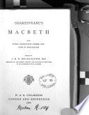 Shakespeare's Macbeth, with notes, examination papers, and plan of preparation, ed. by J.M.D. Meiklejohn