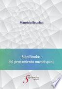 Libro Significados del pensamiento novohispano