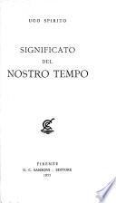 Significato del nostro tempo