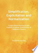 Simplification, Explicitation and Normalization