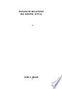 Sintaxis de relaciones del español actual