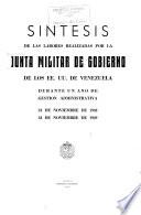 Síntesis de las labores realizadas