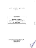 Situación y sentir de empleados y desempleados urbanos de El Salvador