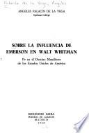 Sobre la influencia de Emerson en Walt Whitman