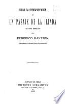 Sobre la interpretacion de un pasaje de la Ilíada (De Jovis consilio)